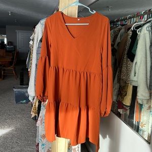Brand new very pretty orange color dress